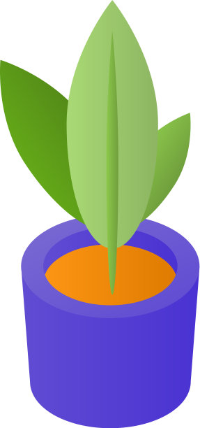 房间室内植物图标等距风格图片下载