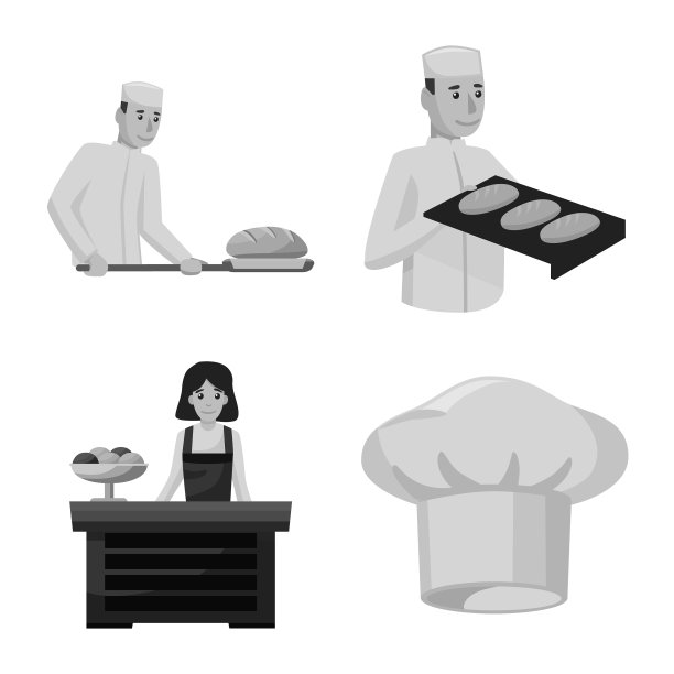 面包店和自然图标图片下载