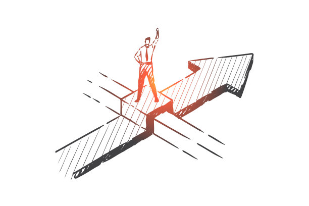 商业机会障碍克服概念图片下载