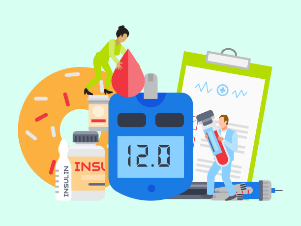 糖尿病护理标语图片下载