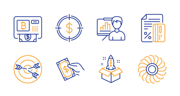 美元目标展示板和比特币ATM图片下载