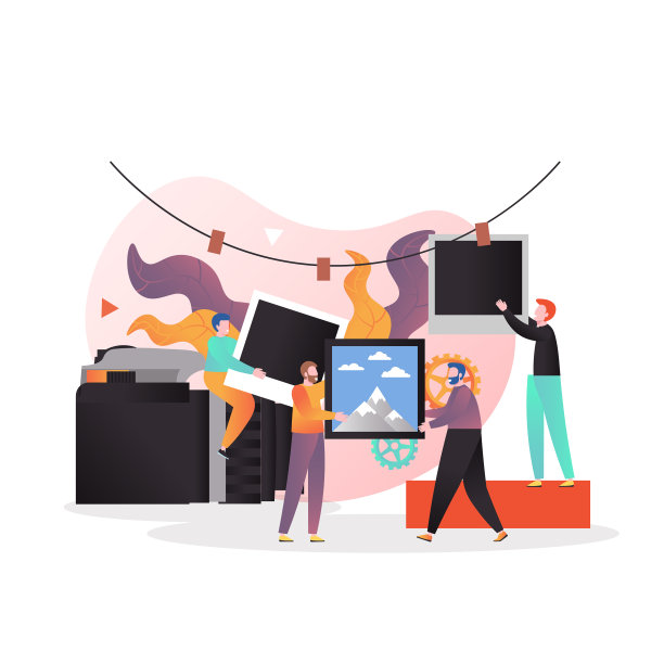 胶片照片打印服务的概念为网络图片下载