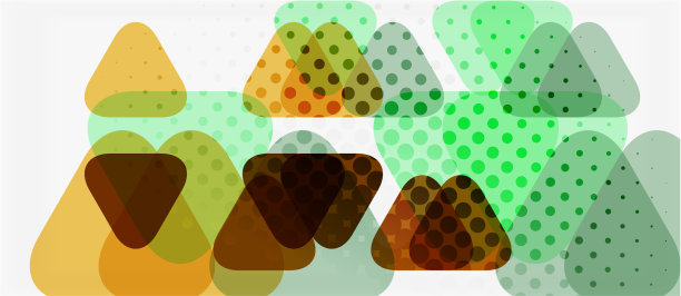 横幅用彩色马赛克几何三角形图片下载