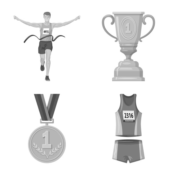 隔离对象成功和马拉松图标设置图片下载