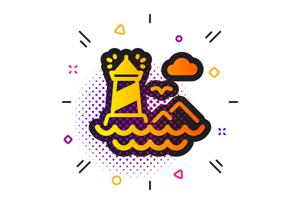 灯塔标志灯塔塔标志探照灯图片下载