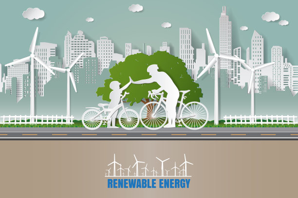 绿色可再生能源生态技术动力图片下载