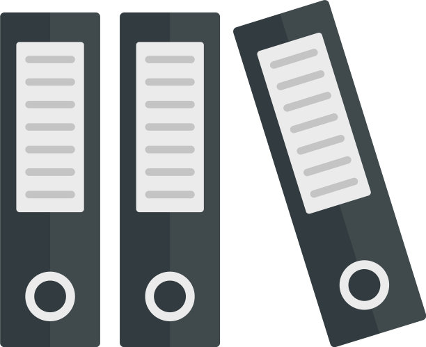 档案文件夹图标平面风格图片下载