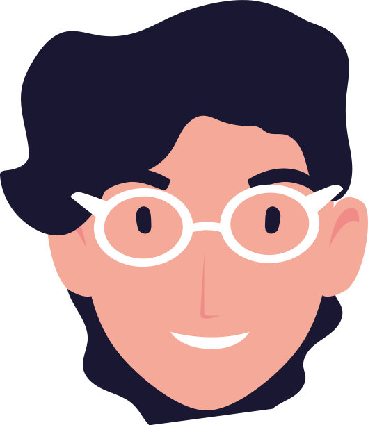 头在白色的背景微笑图片下载