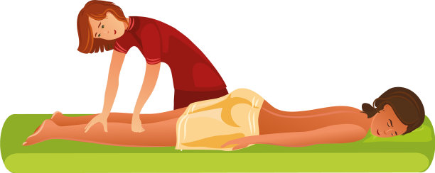 微笑按摩站和做按摩图片下载