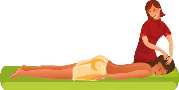 微笑按摩站和做按摩图片下载