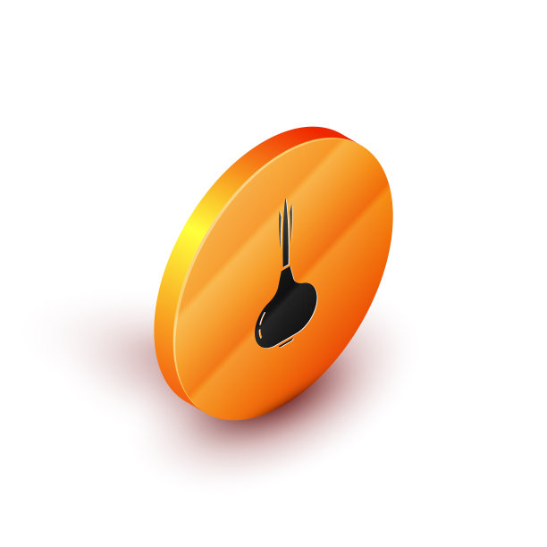 等距洋葱图标孤立在白色背景图片下载