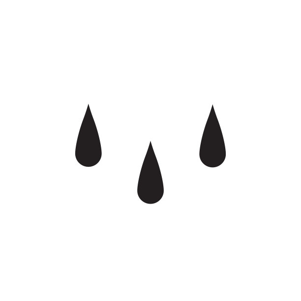 平面黑色符号水滴图标标志元素图片下载