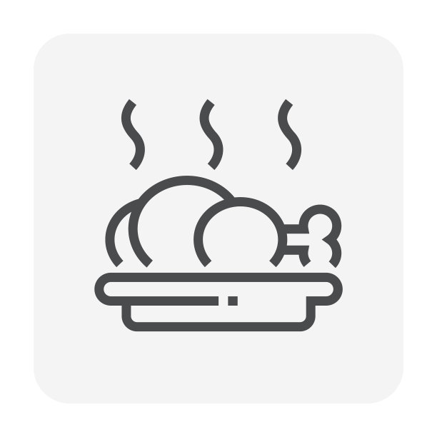 鸡肉盘图标图片下载