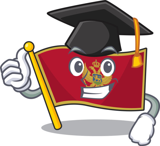 毕业帽卡通旗黑山在与图片下载