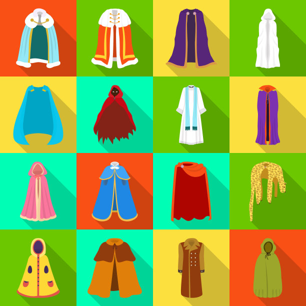 材料和服装标志图片下载