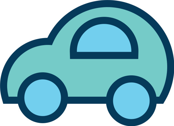 汽车儿童玩具填充风格图标图片下载