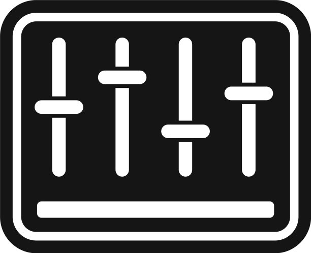 简单风格的控制台均衡器图标图片下载