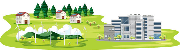 有建筑物和房子的场景图片下载