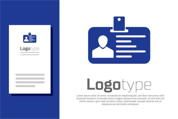 蓝色标识牌图标隔离在白色上图片下载
