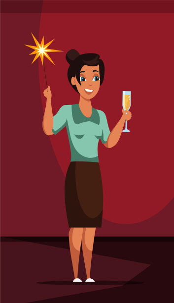 有节日气息的女人图片下载