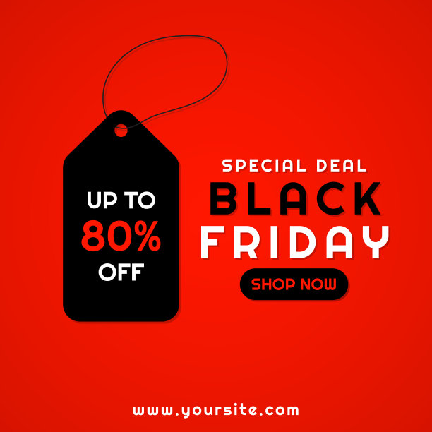 黑色星期五现代设计标签出售高达80红色图片下载