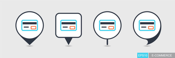 信用卡密码地图图标图片下载