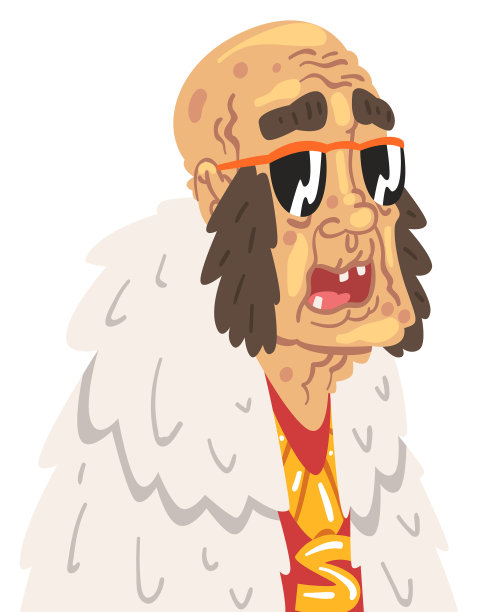 时尚老爷子个性老爷子穿着图片下载