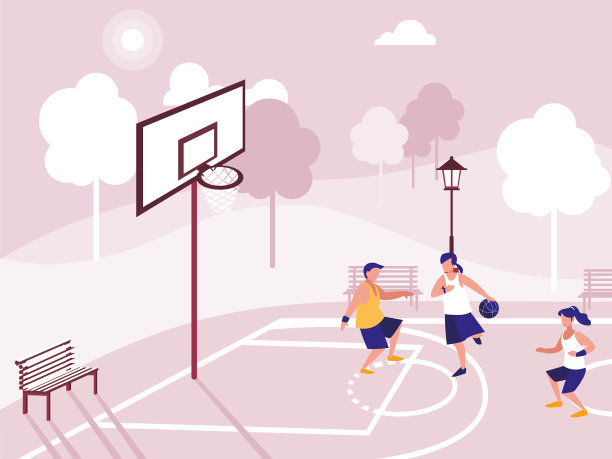 人群在公园在城市的景象图片下载