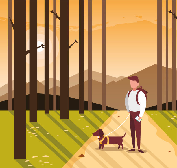 以风景为背景的无名男子图片下载