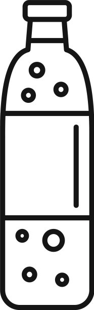 苏打塑料瓶图标轮廓样式图片下载