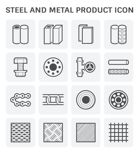钢金属图标图片下载