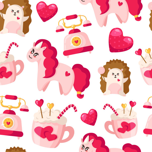 情人节无缝模式图片下载