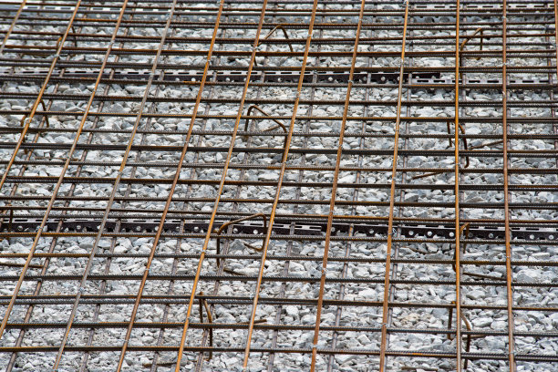 施工现场的钢筋。钢筋的特写。图片下载
