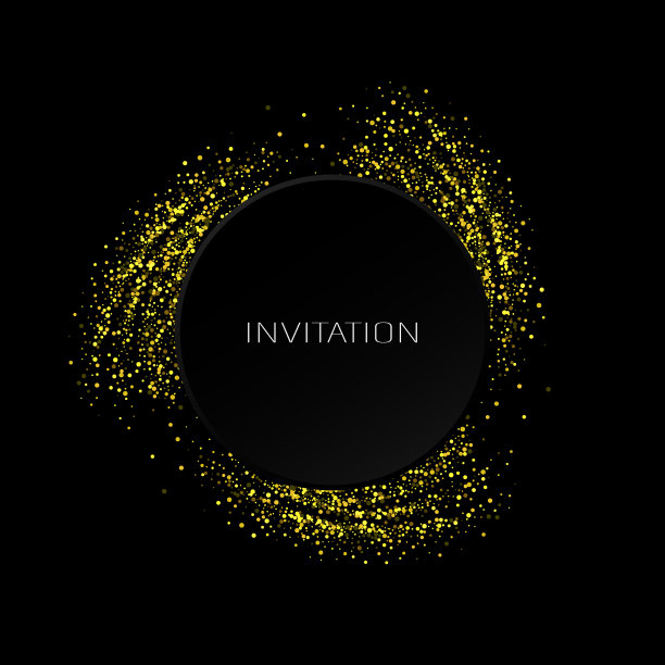 金灿灿的星尘圈图片下载