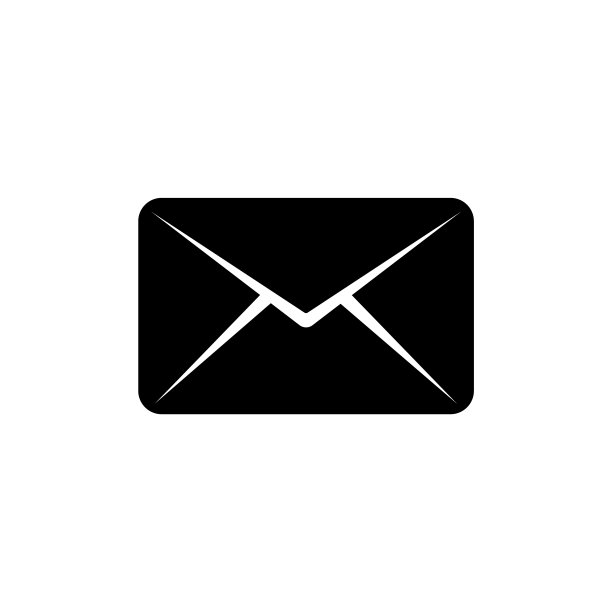 邮件，信封图标，logo在白色背景上隔离图片下载