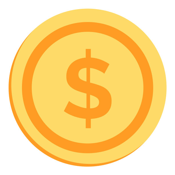 带有美元符号的金币图片下载