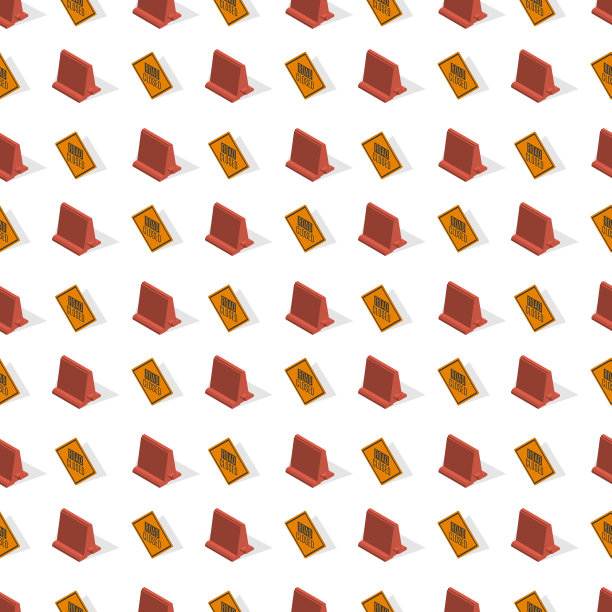 无缝背景从一个设定的标志道路图片下载