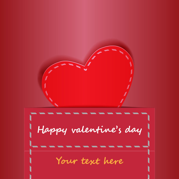 衬衫口袋与心形创意图片下载