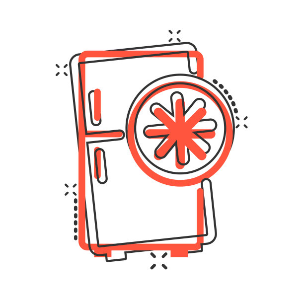 冰箱冰箱图标在漫画风格冰柜图片下载