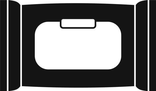 湿餐巾图标简单的风格图片下载