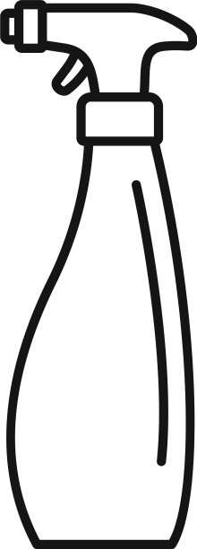 清洁喷雾图标轮廓风格图片下载