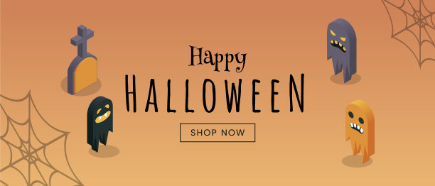 假日购物打折网横幅模板快乐图片下载