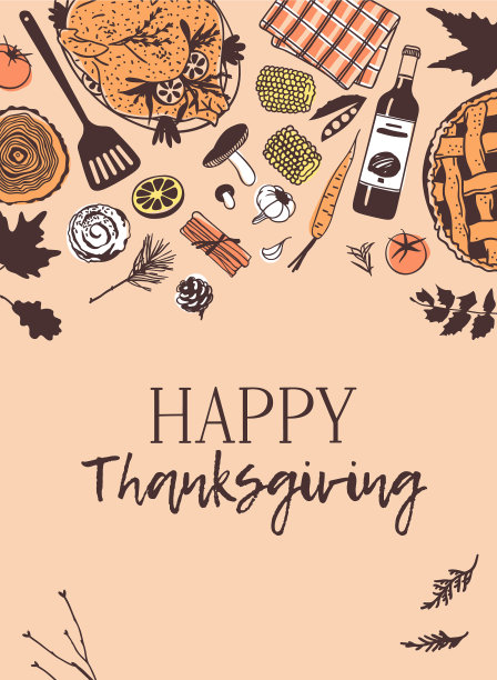 手绘秋假创意水墨艺术作品图片下载