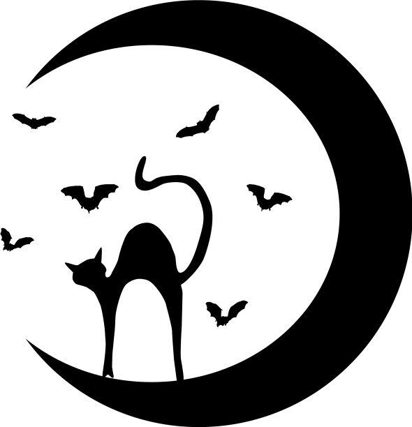 猫与月亮图片下载