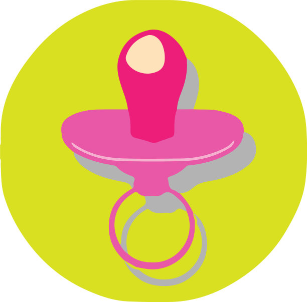 奶嘴图标孤立的背景图片下载
