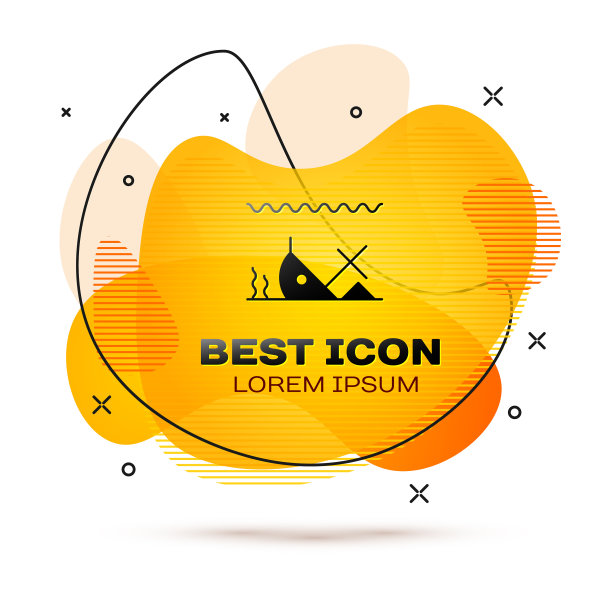 海底沉船标志图片下载