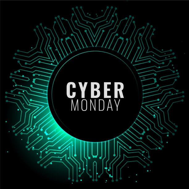 网络星期一横幅数字风格的背景图片下载