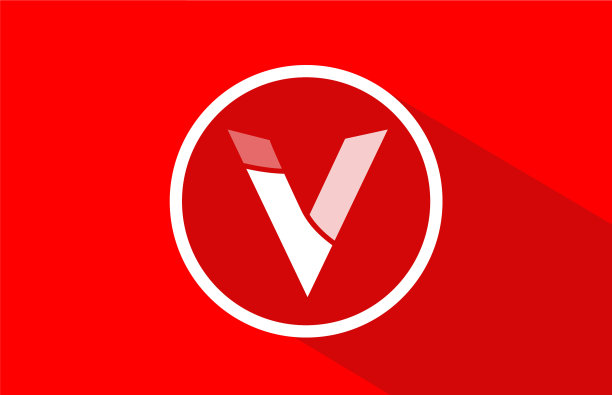 长影v红色字母为标志字母图片下载