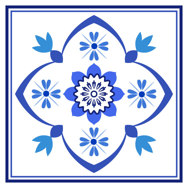 葡萄牙传统装饰瓷砖图片下载