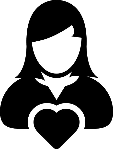 医疗保健图标女性用户个人资料头像图片下载
